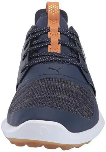 Puma Golf Men's Ignite Nxt Lace Golf Shoe, Peacoat Team Gold-Puma White, 7 M US
