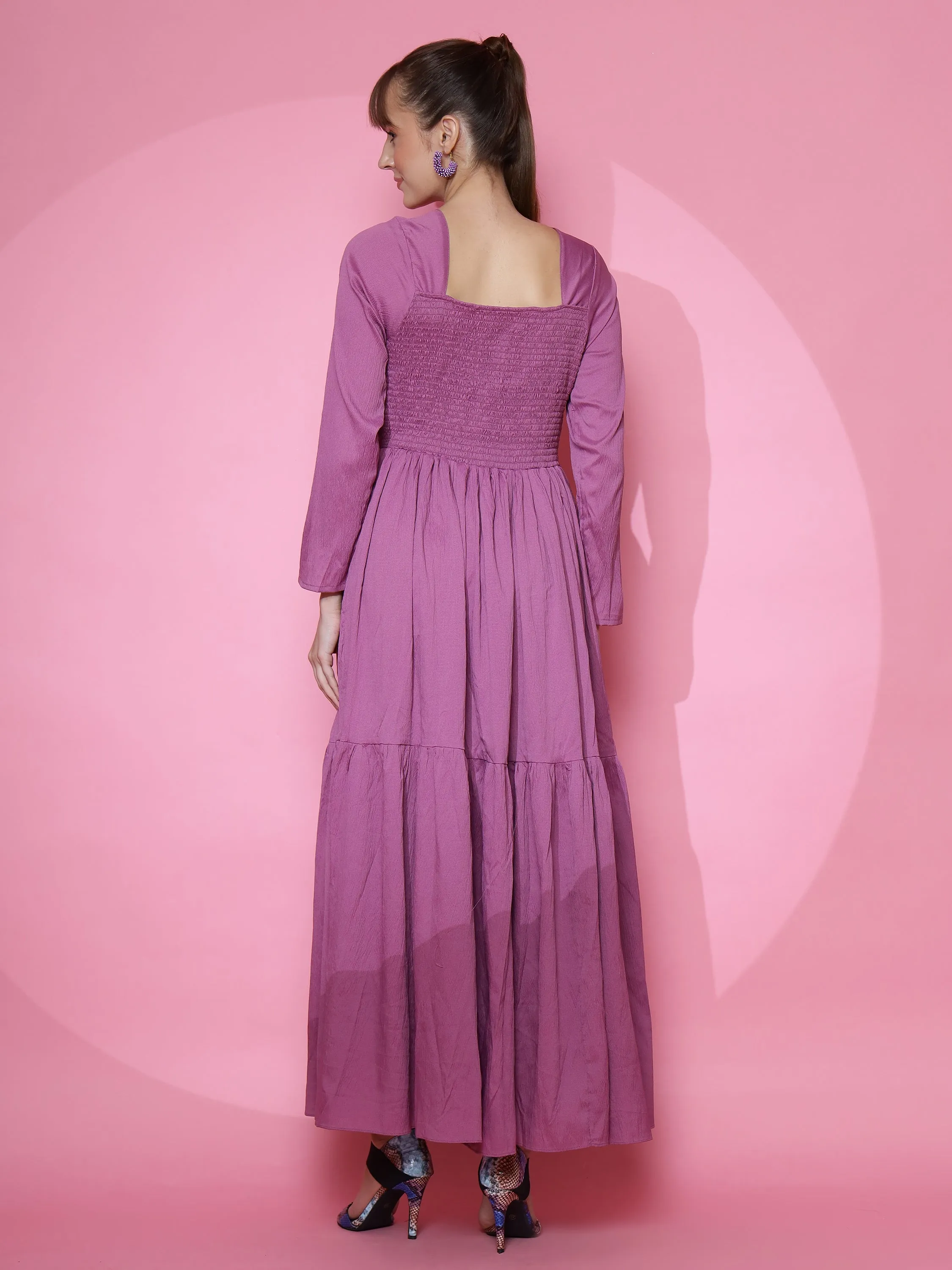 Purple Elegance Maxi Dress
