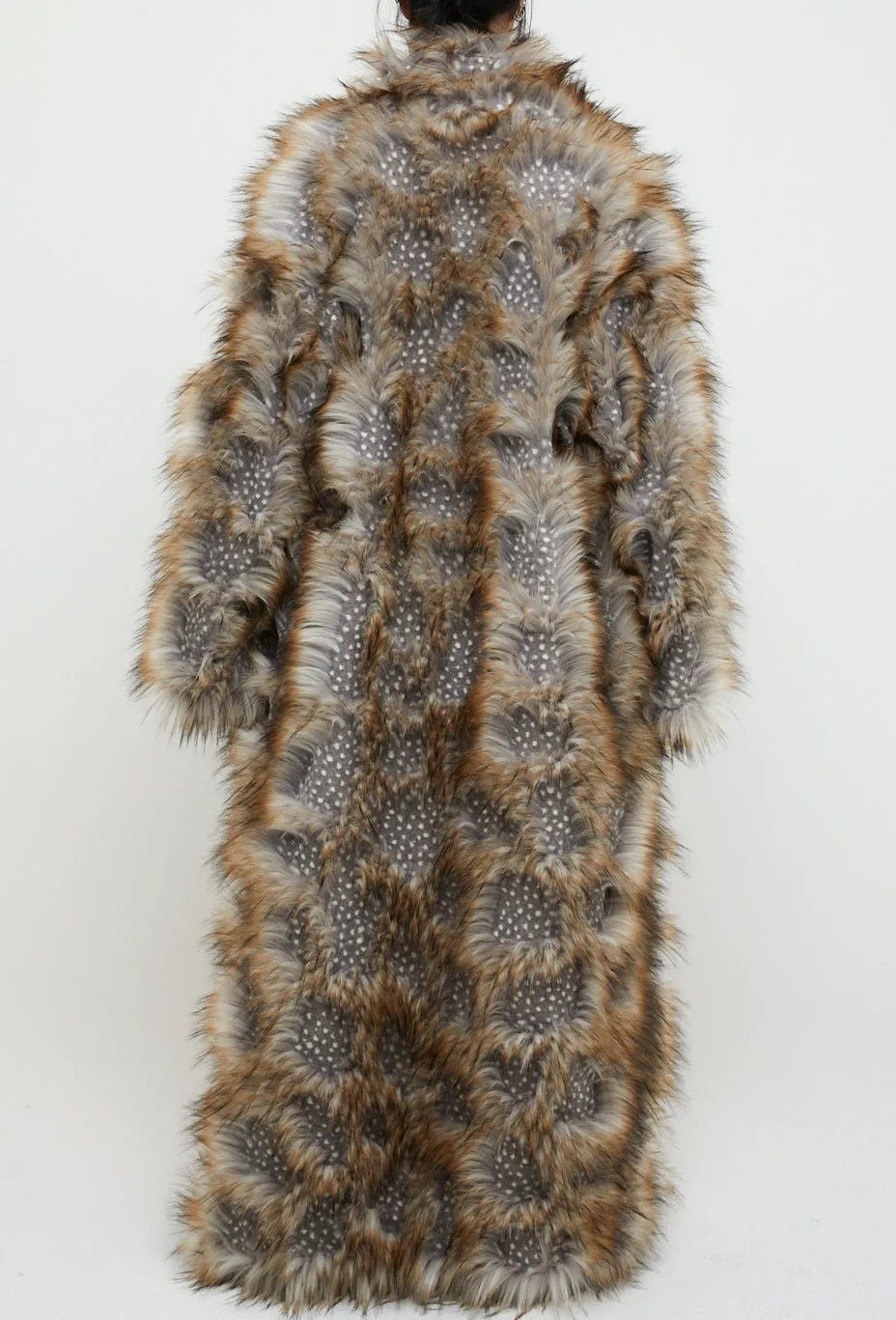 Shaved Fur Long Coat