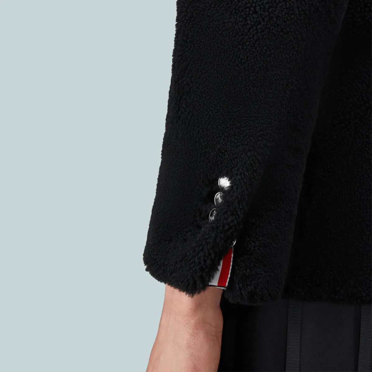 Shearling 4-Bar Unconstructed Peacoat Black