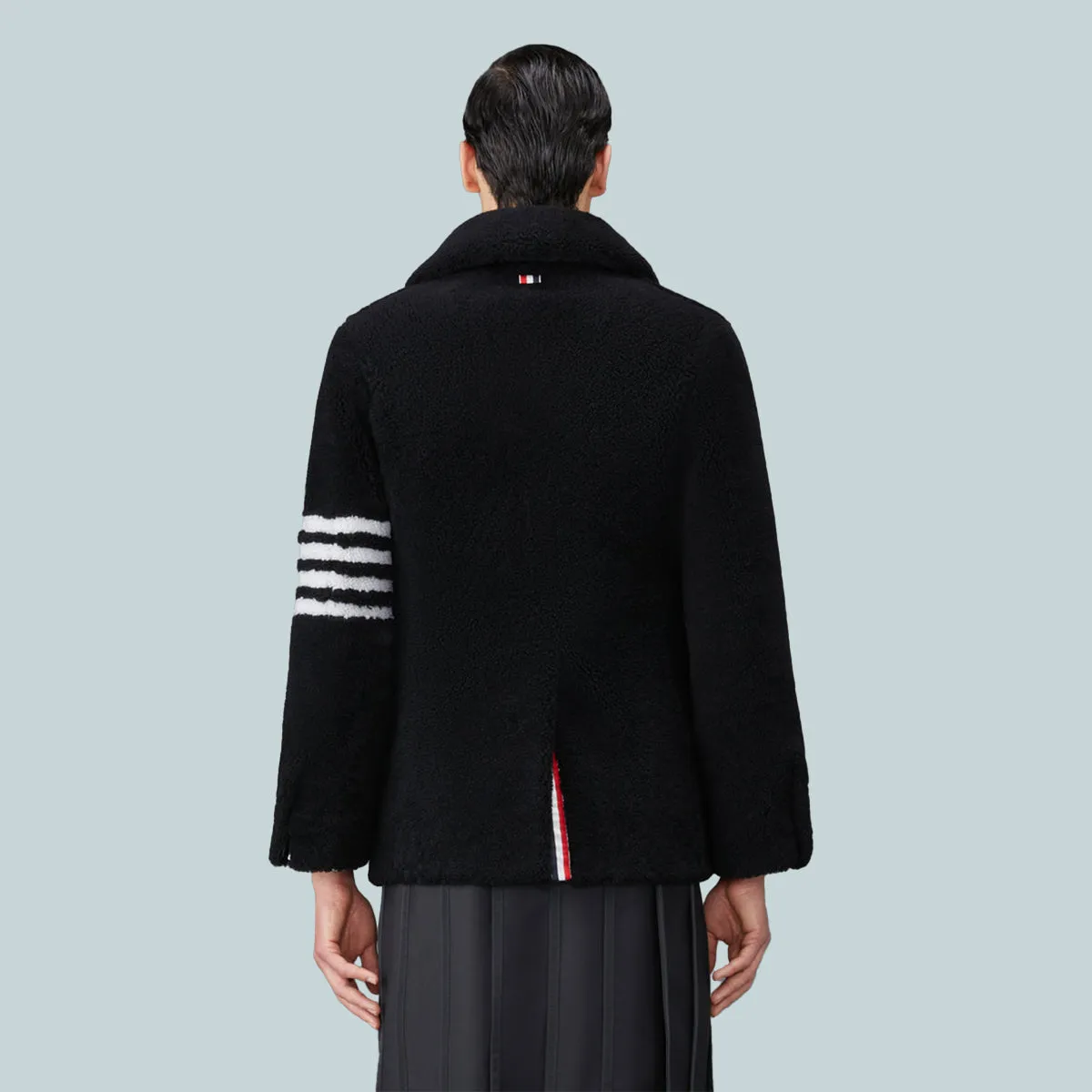 Shearling 4-Bar Unconstructed Peacoat Black