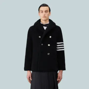 Shearling 4-Bar Unconstructed Peacoat Black