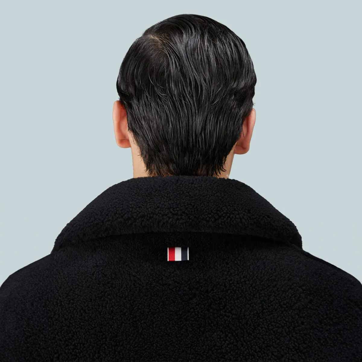 Shearling 4-Bar Unconstructed Peacoat Black