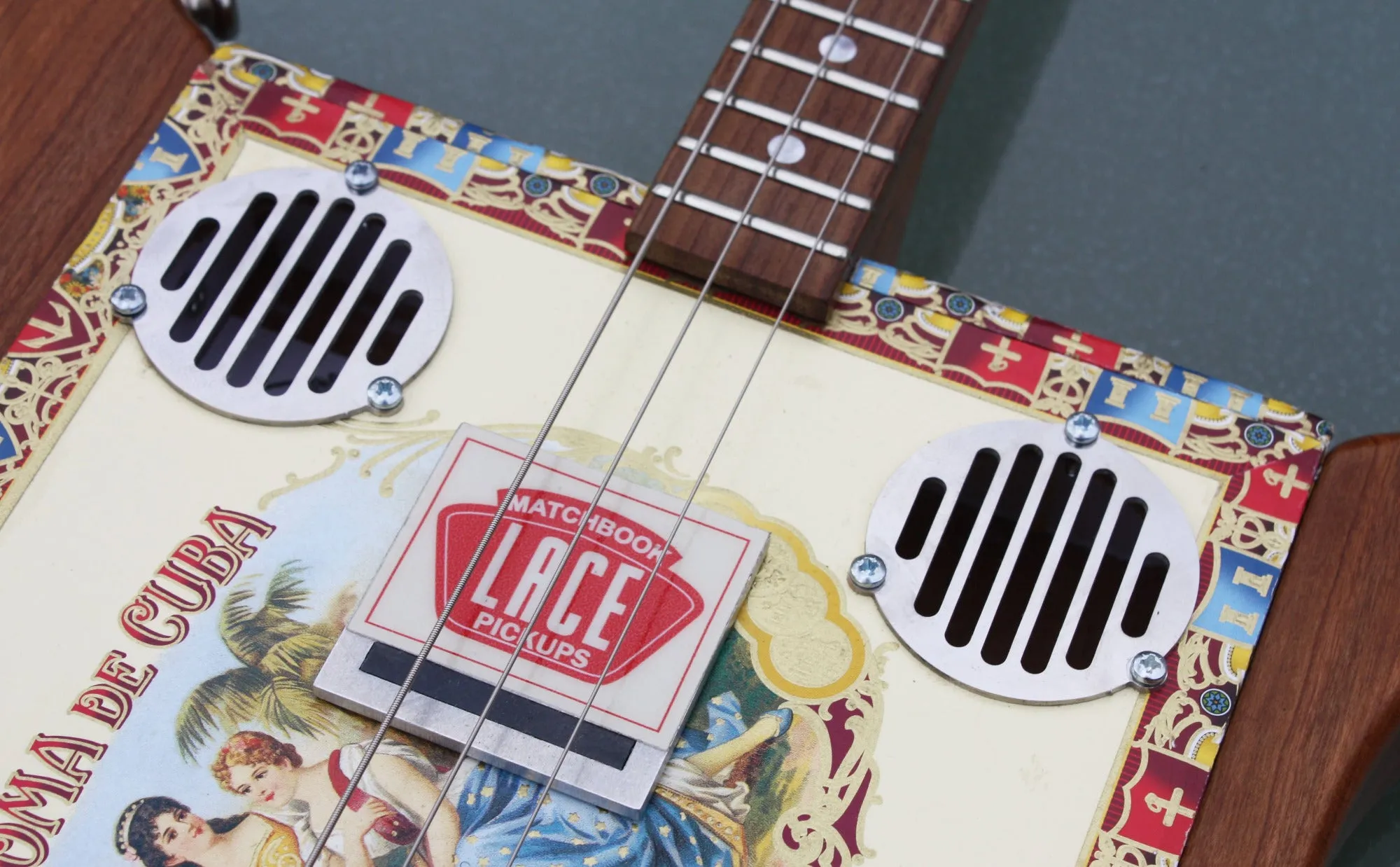 Steel soundhole trims (pair) - Art Deco