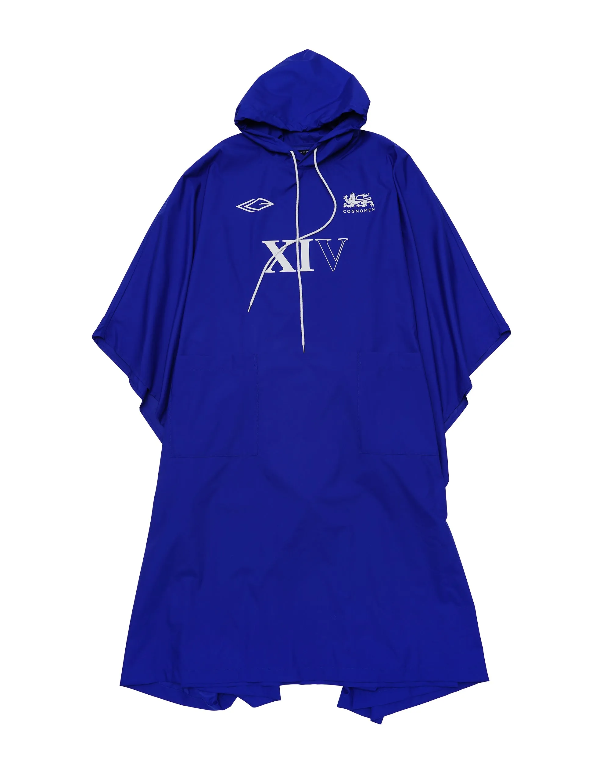 SUPPORTER PONCHO COAT BLUE