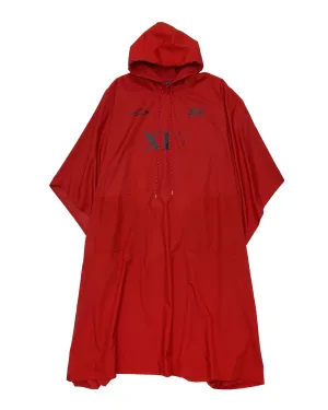 SUPPORTER PONCHO COAT RED