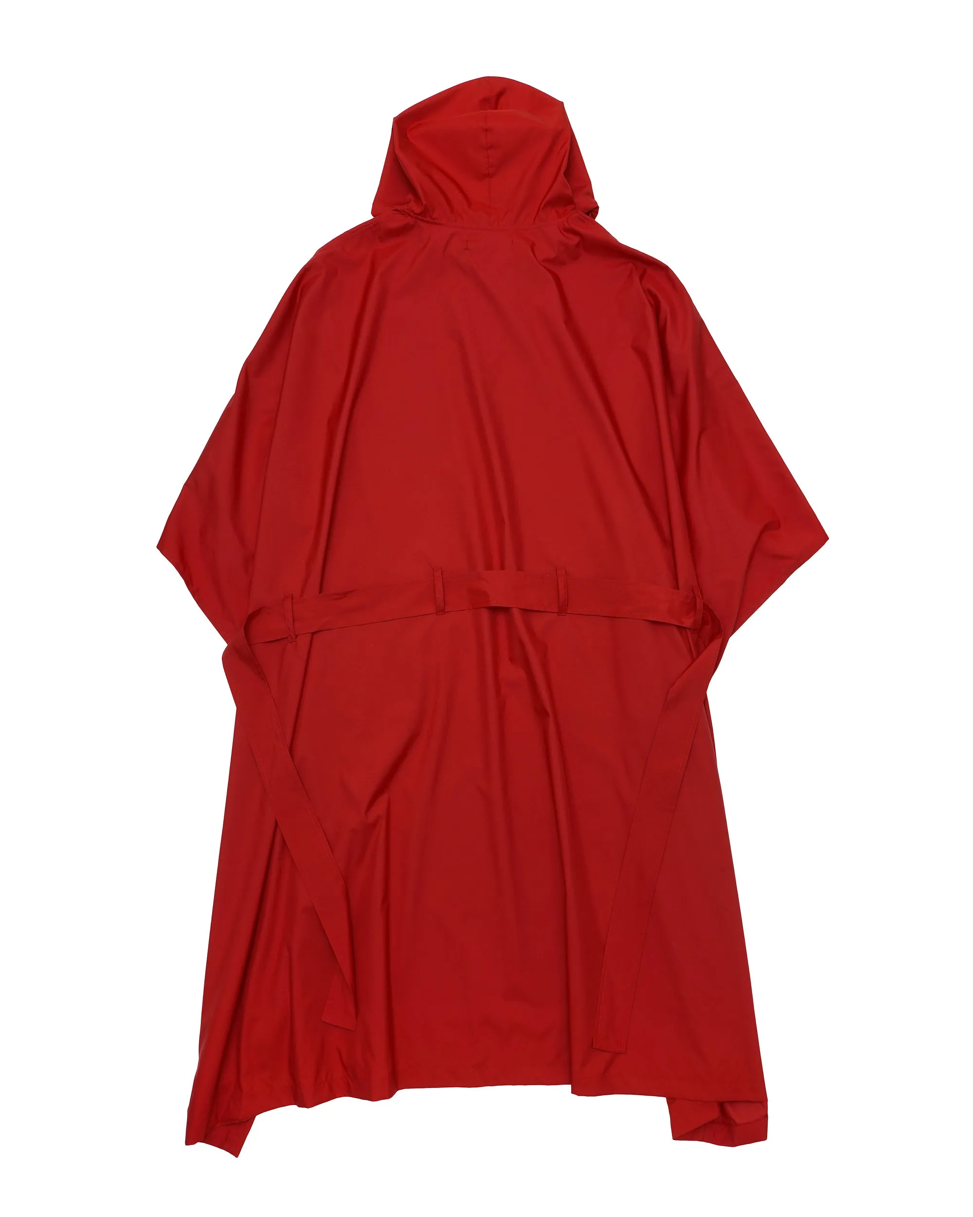 SUPPORTER PONCHO COAT RED
