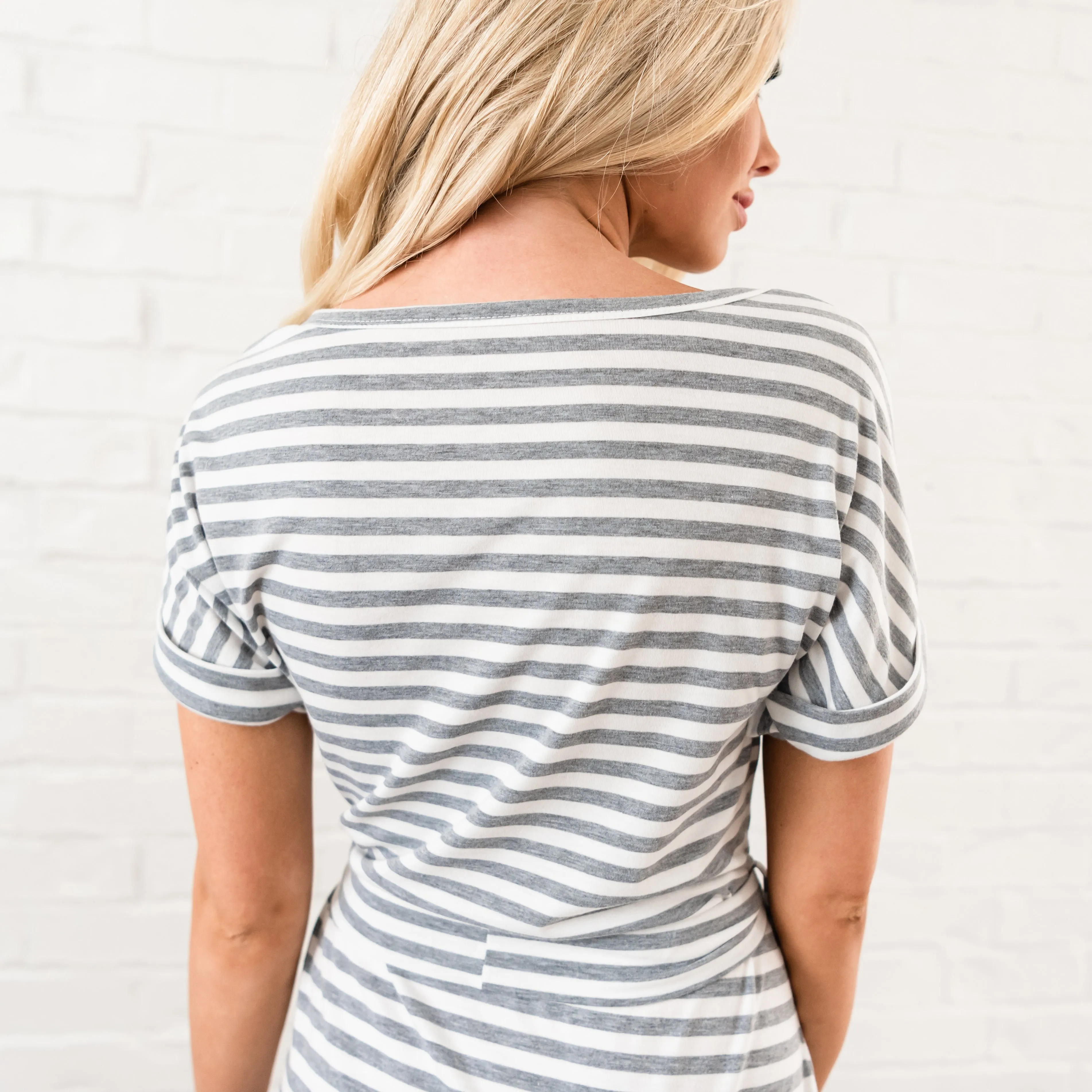 Tee Shirt Dress - Grey